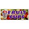 Signmission FRUIT CUPS BANNER SIGN peaches pineapple orange fruit cocktial salad syrup berry B-Fruit Cups - alternate 1